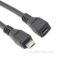 Cabo de extensão Micro USB2.0 OTG masculino para fêmea